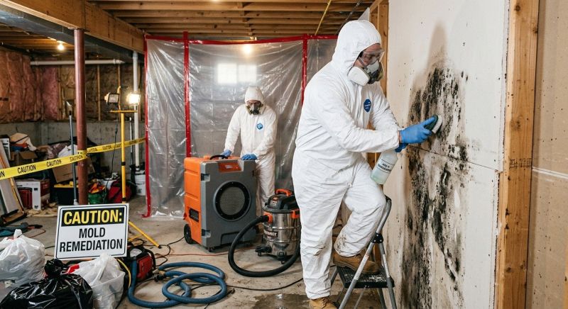 White Mold Mitigation in Bergen County, NJ